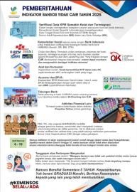 Pemberitahuan !!! Indikator Bansos Tidak Cair Tahun 2025